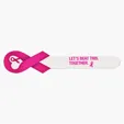 Ribbon-Shaped Emery Board for Breast Cancer Awareness — view 2